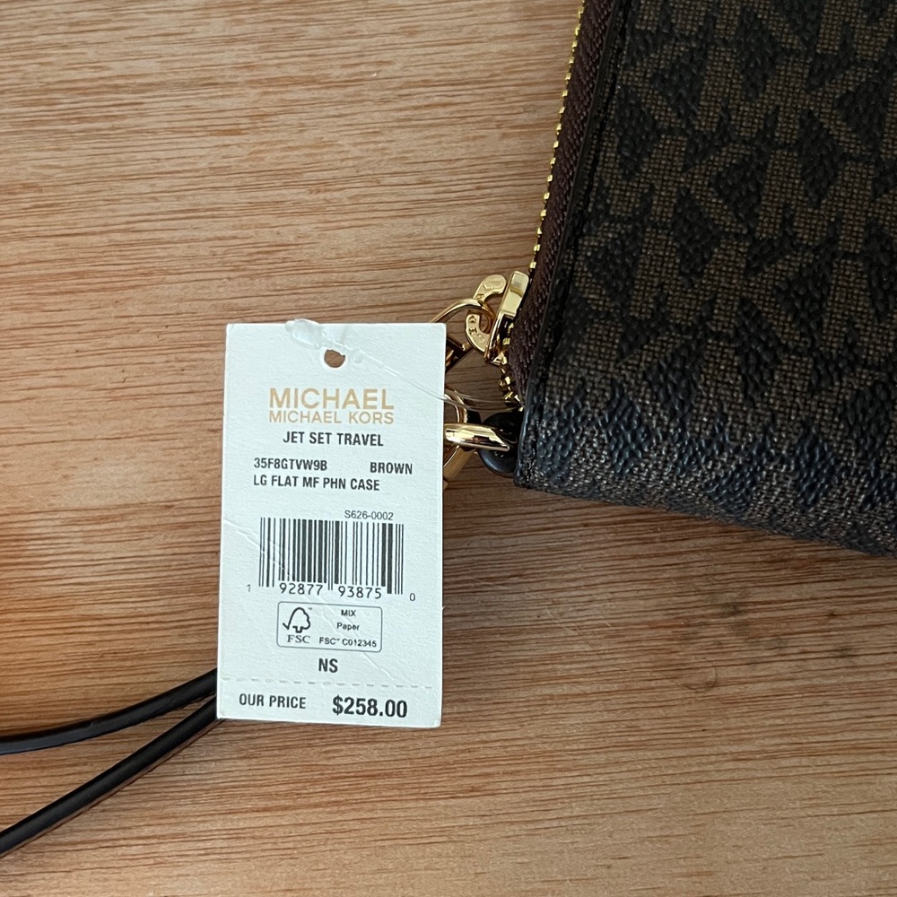 Michael Kors Dark Brown Tote and Wallet Set - Picture 3 of 7